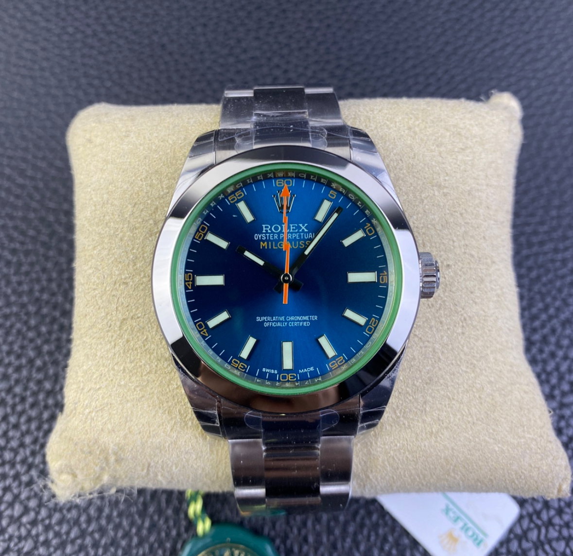 Super Clone Milgauss Blu Dial - Ref 116400GV - assembled watch_0