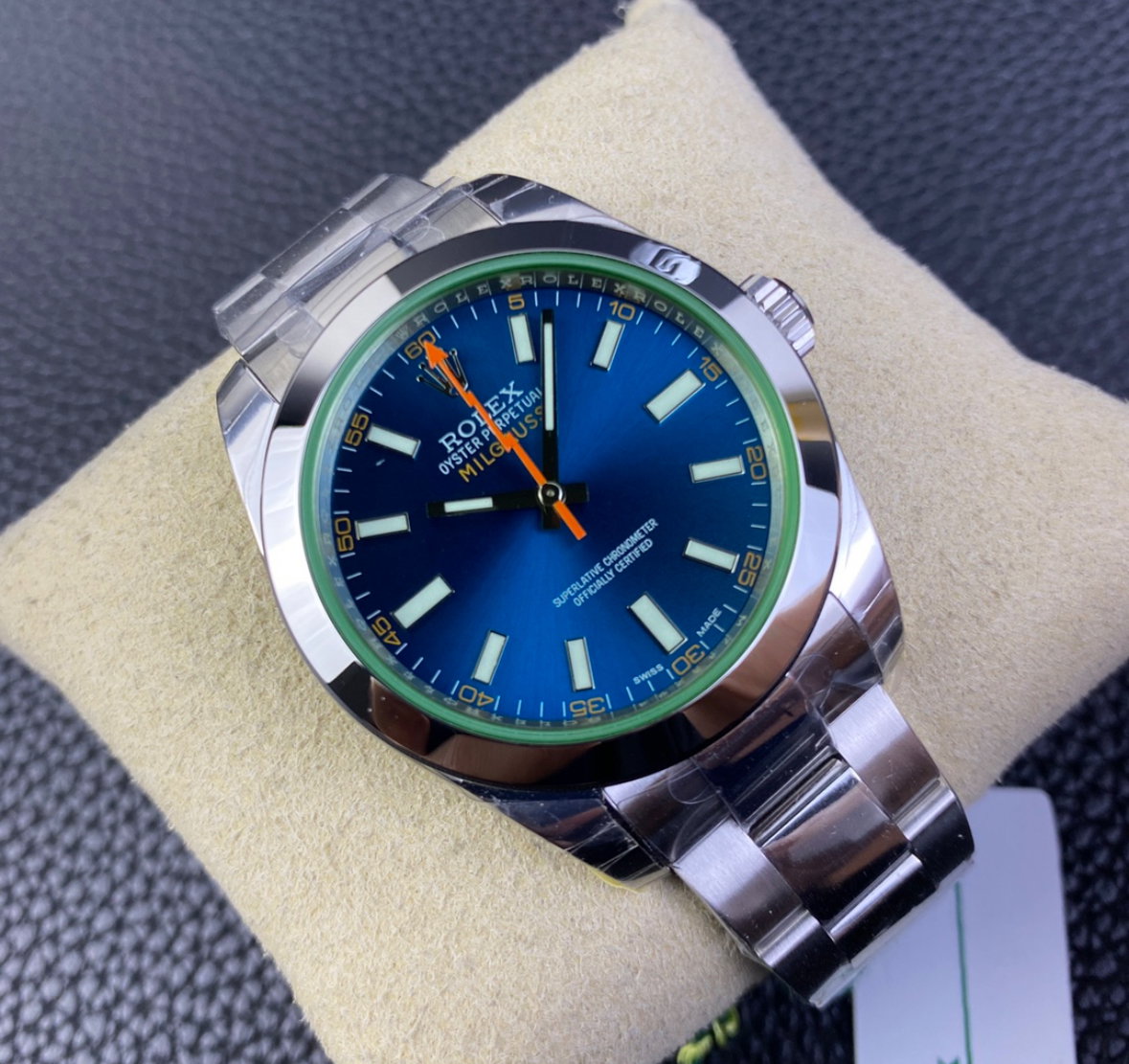 Super Clone Milgauss Blu Dial - Ref 116400GV - assembled watch_2