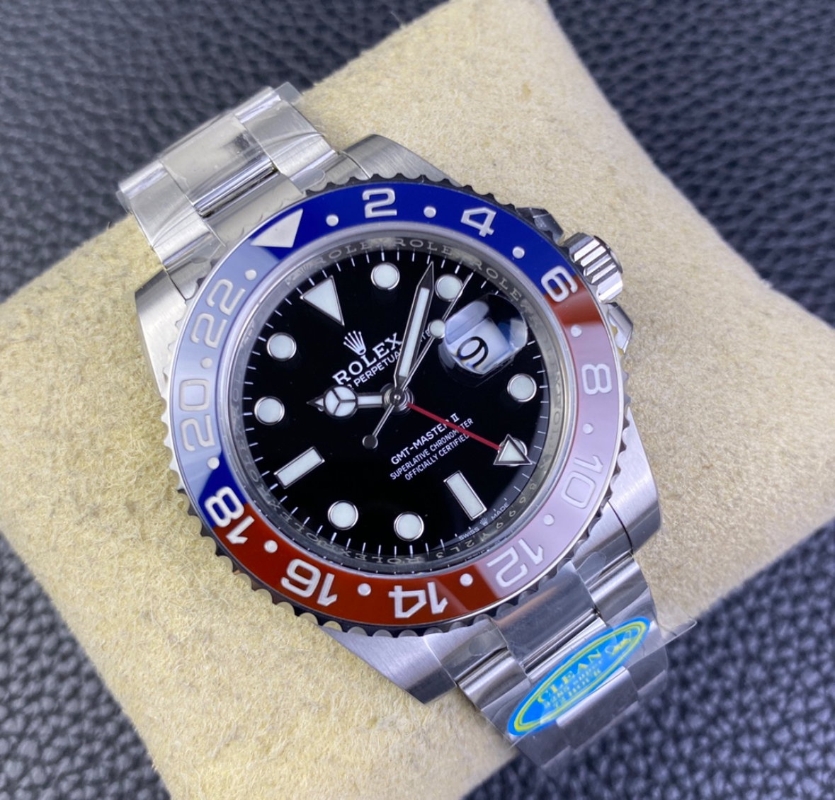 Super Clone GMT-Master II Pepsi, Stainless Steel Oyster 126710_1