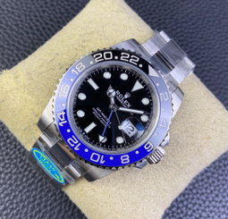 Super Clone GMT-Master II Batman, Stainless Steel Oyster 126710