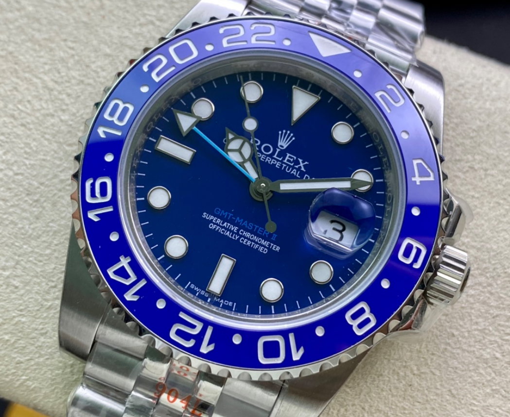 Super Clone GMT-Master II Custom Wildman, Stainless Steel Jubilèe 126710_2