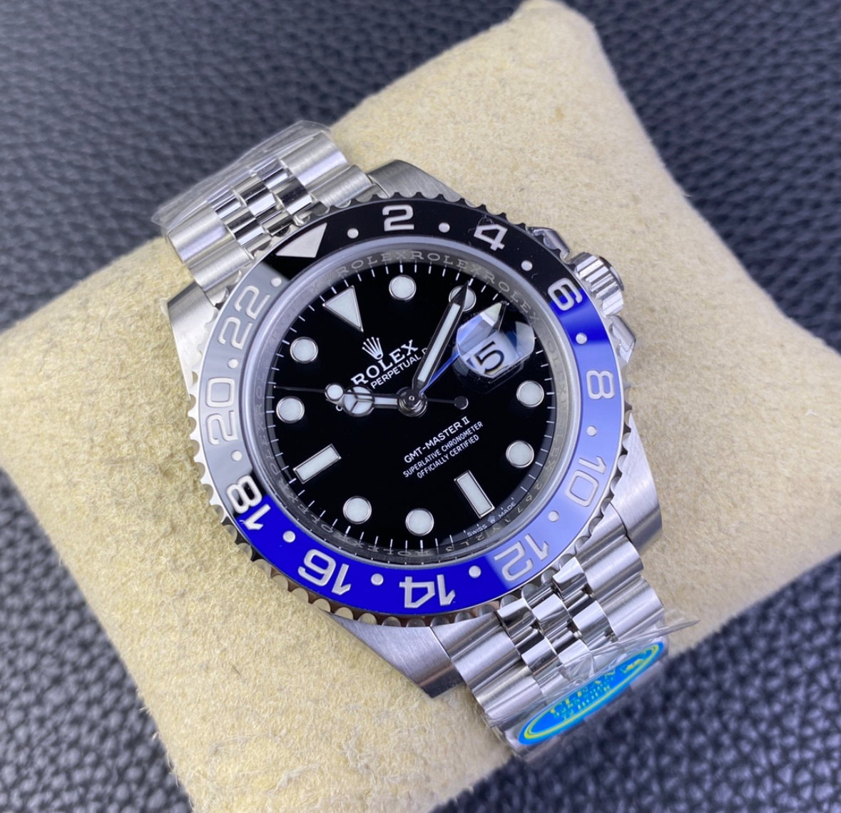 Super Clone GMT-Master II Batman, Stainless Steel Jubilèe 126710_1