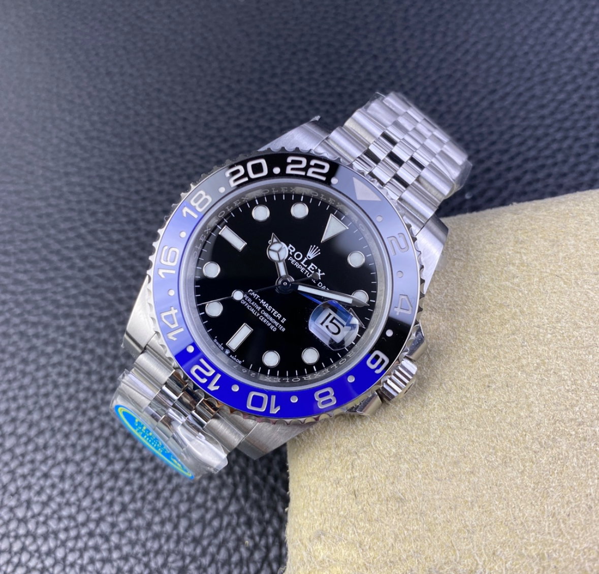 Super Clone GMT-Master II Batman, Stainless Steel Jubilèe 126710_3