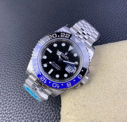 Super Clone GMT-Master II Batman, Stainless Steel Jubilèe 126710
