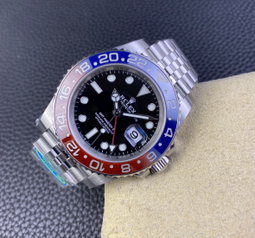 Super Clone GMT-Master II Pepsi, Stainless Steel Jubilèe 126710
