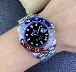Super Clone GMT-Master II Pepsi, Stainless Steel Jubilèe 126710