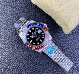 Super Clone GMT-Master II Pepsi, Stainless Steel Jubilèe 126710
