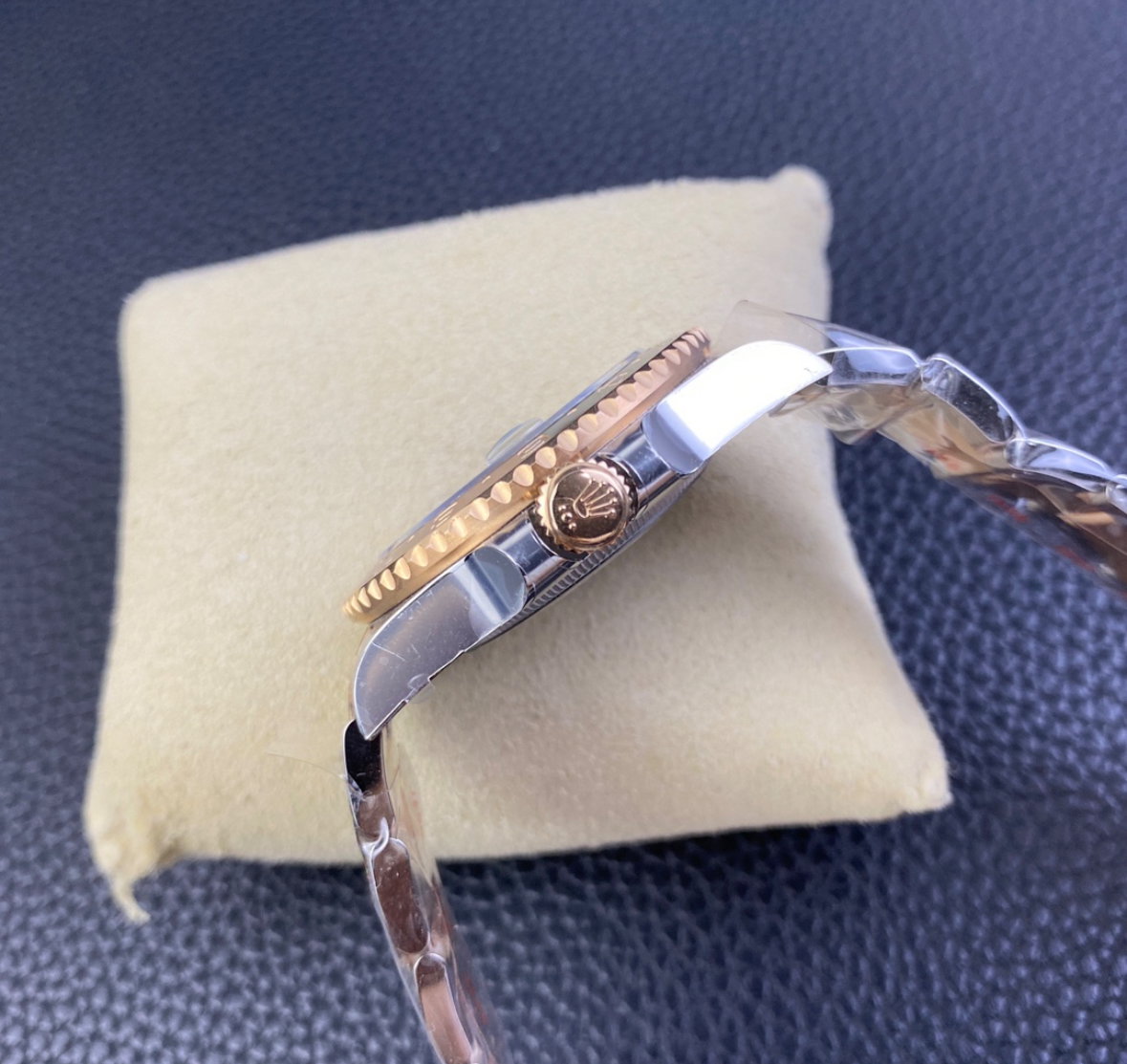 Super Clone GMT-Master II “Root-Beer” Rose Gold & SS 126711_5