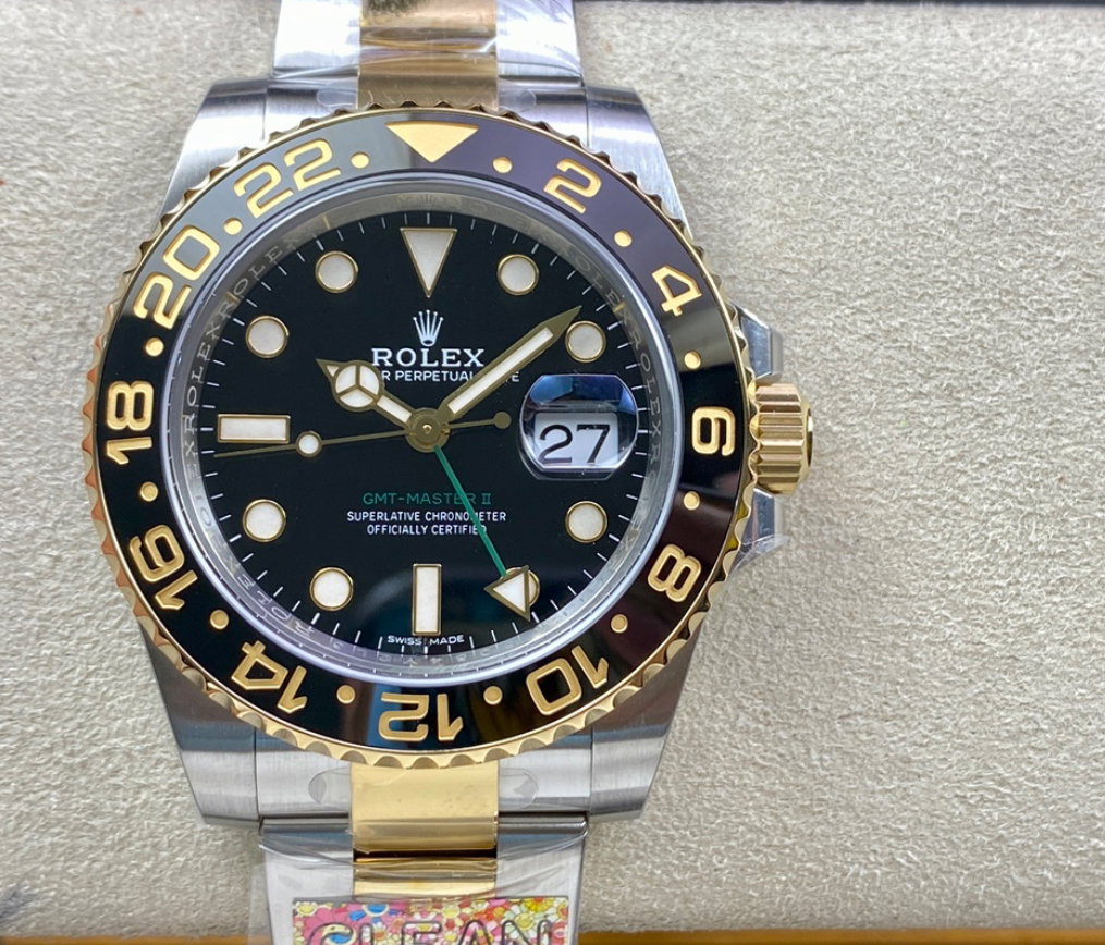 Super Clone GMT-Master II 116713 Oyster 18K Yellow Gold /SS Ceramic_0