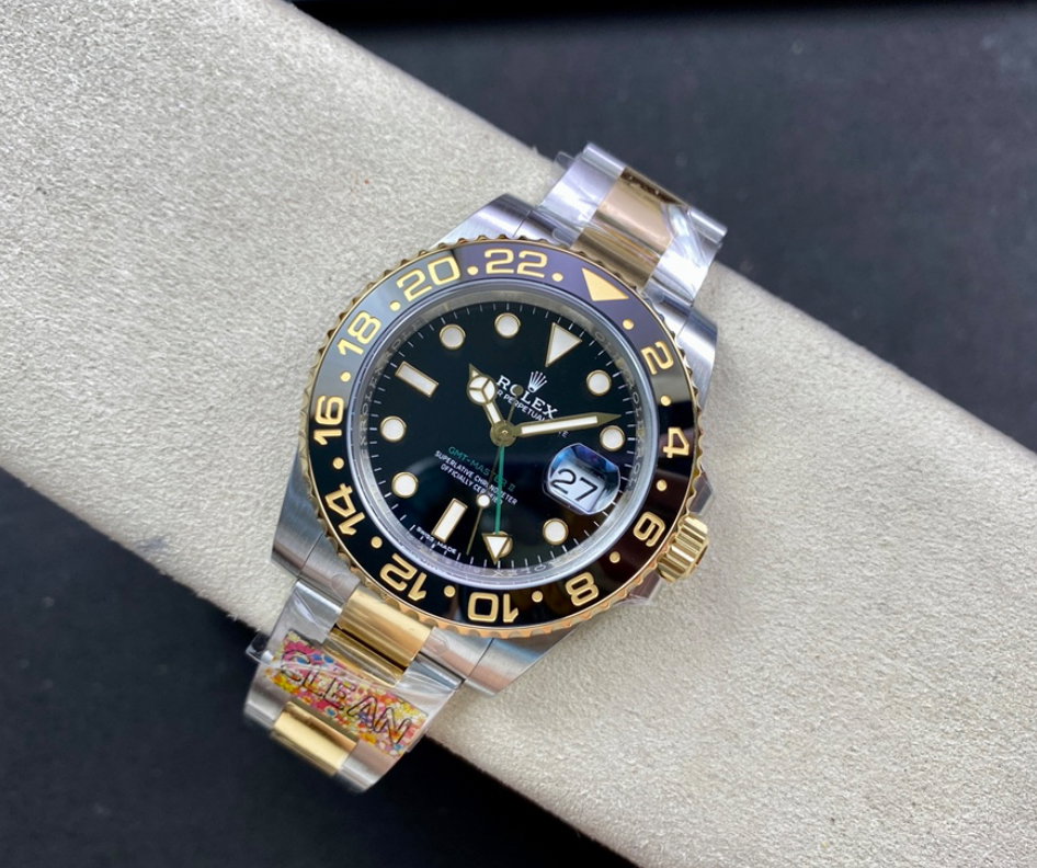 Super Clone GMT-Master II 116713 Oyster 18K Yellow Gold /SS Ceramic_3