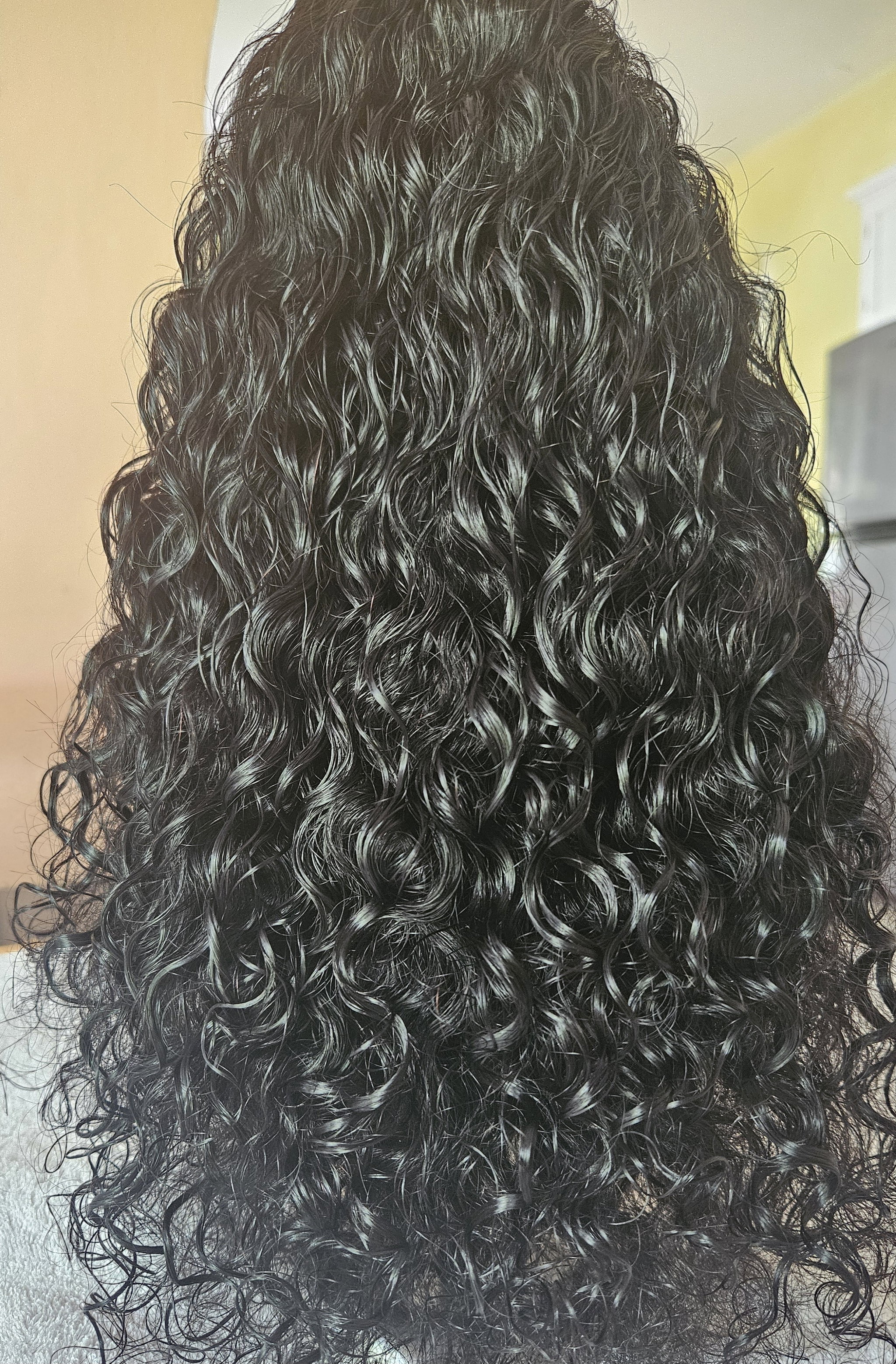 Human hair headband wig Deep wave_1