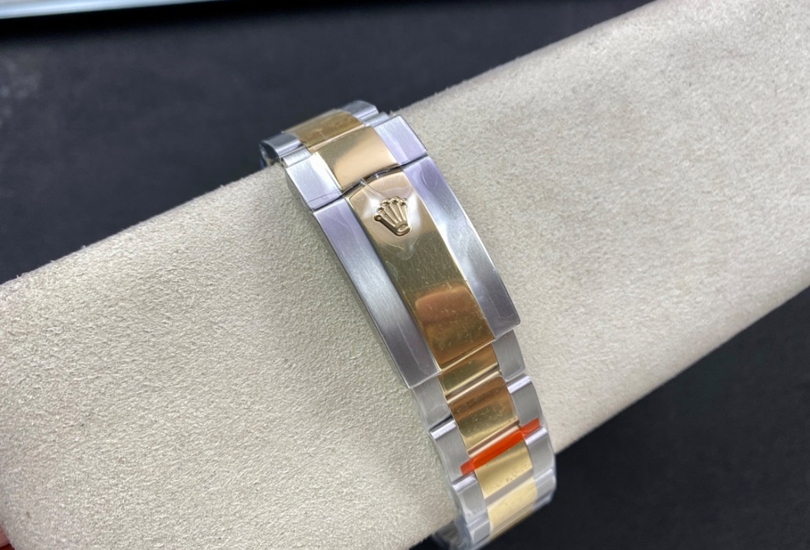 Super Clone Sky-Dweller 42MM Two-Tone Gold & Steel, Black Dial, Oyster_7