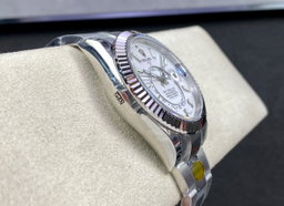 Super Clone Sky-Dweller 42MM Stainless Steel, White Dial, Oyster