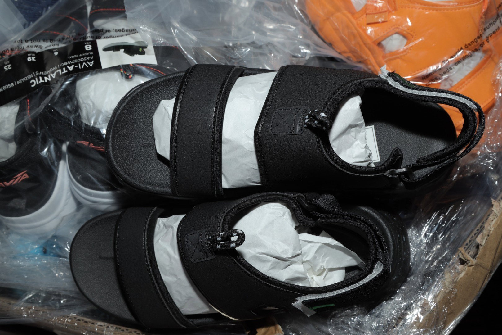 New Overstock Assorted Bins of Avia & And 1 Sandals_10