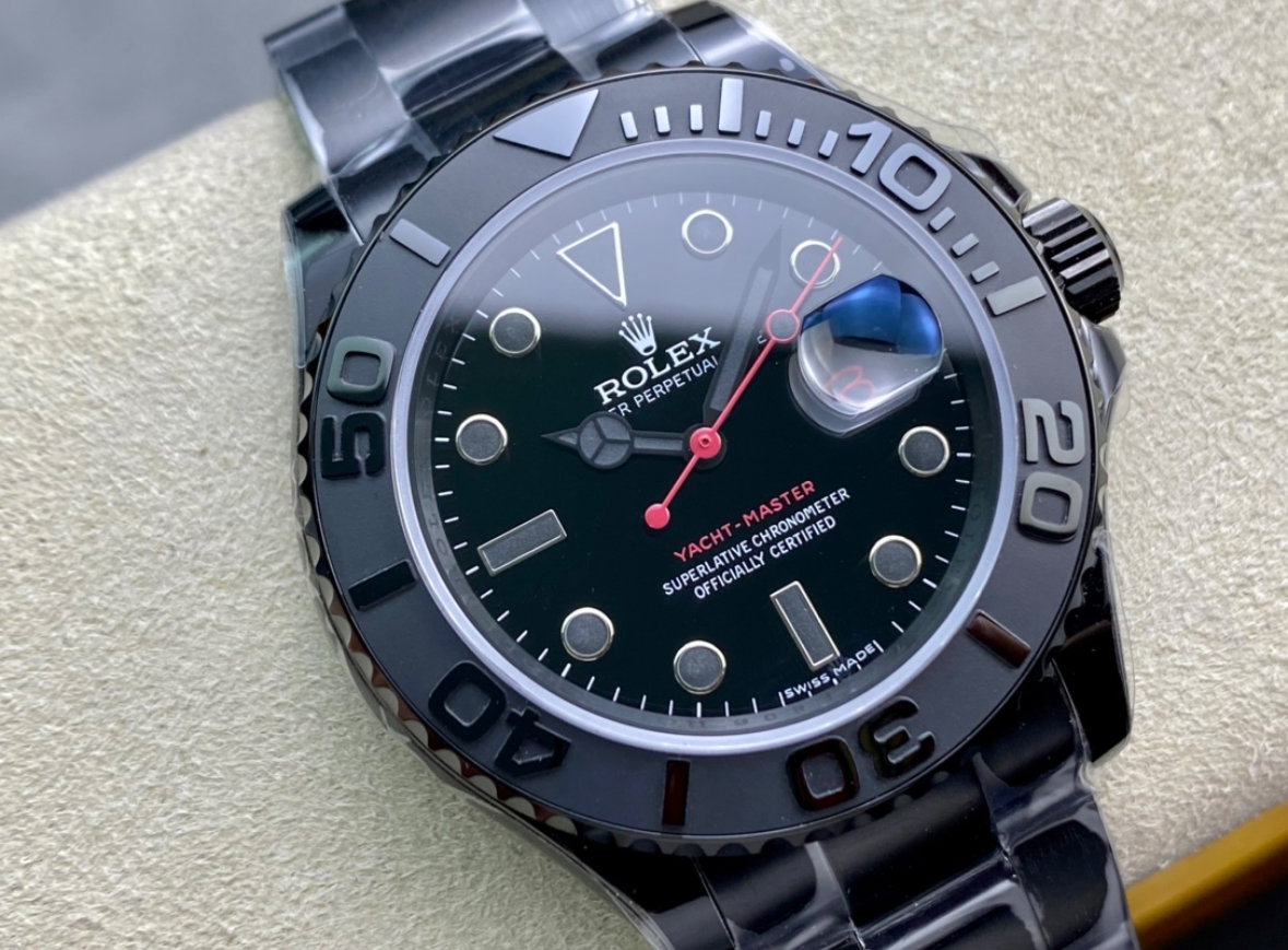 Super Clone Yatch-Master 40mm Black Venom_1