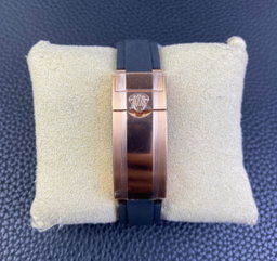 Super Clone Yatch-Master 126655 Rose Gold Case Black Dial 3D Ceramic Bezel on Oysterflex Strap