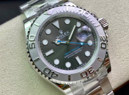 Super Clone Yatch-Master 126622 Gray Dial with Blue Second Hand 904L Stainless Steel Case & Oyster Steel Bracelet