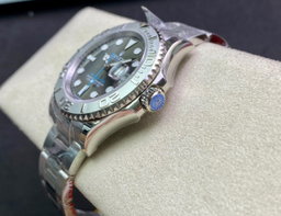 Super Clone Yatch-Master 126622 Gray Dial with Blue Second Hand 904L Stainless Steel Case & Oyster Steel Bracelet