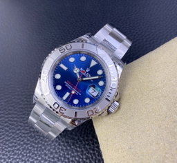 Super Clone Yacht Master 126622 Blue Dial with Red Second Hand 904L Stainless Steel Case & Oyster Steel Bracelet