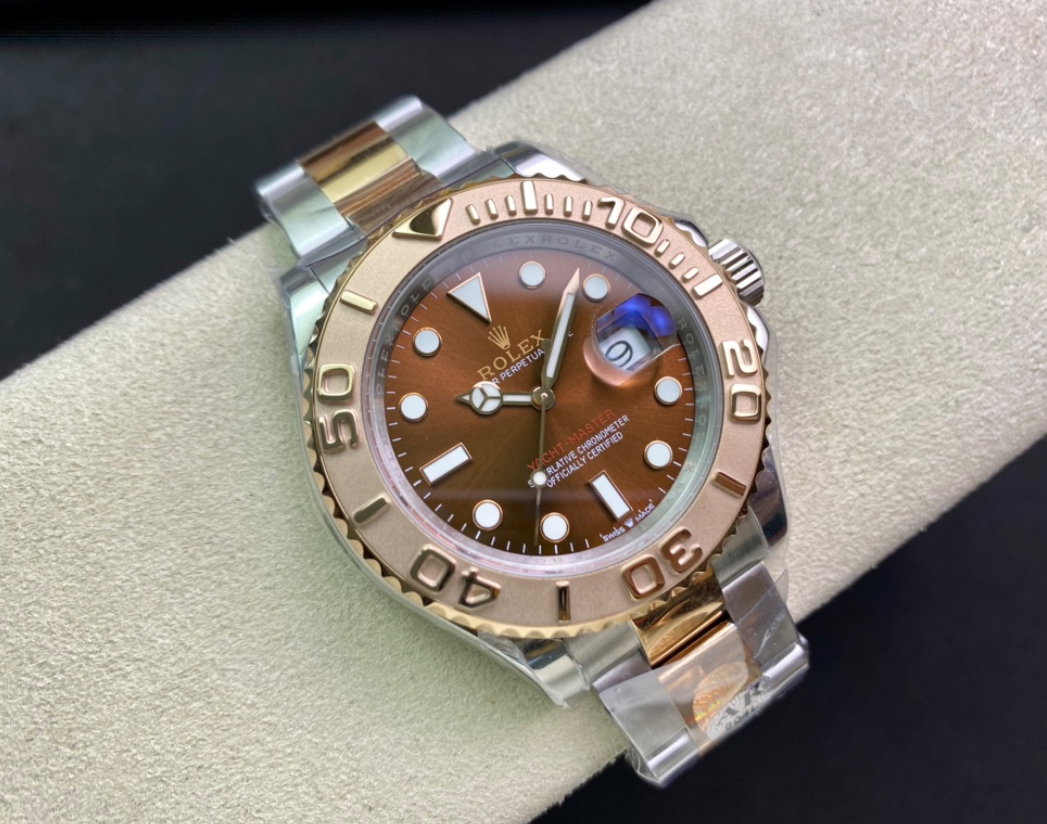 Super Clone Yatch-Master 126621 904L Steel Brown Dial 3D Rose Gold Bezel Rose Gold & Steel Two Tone Bracelet_4