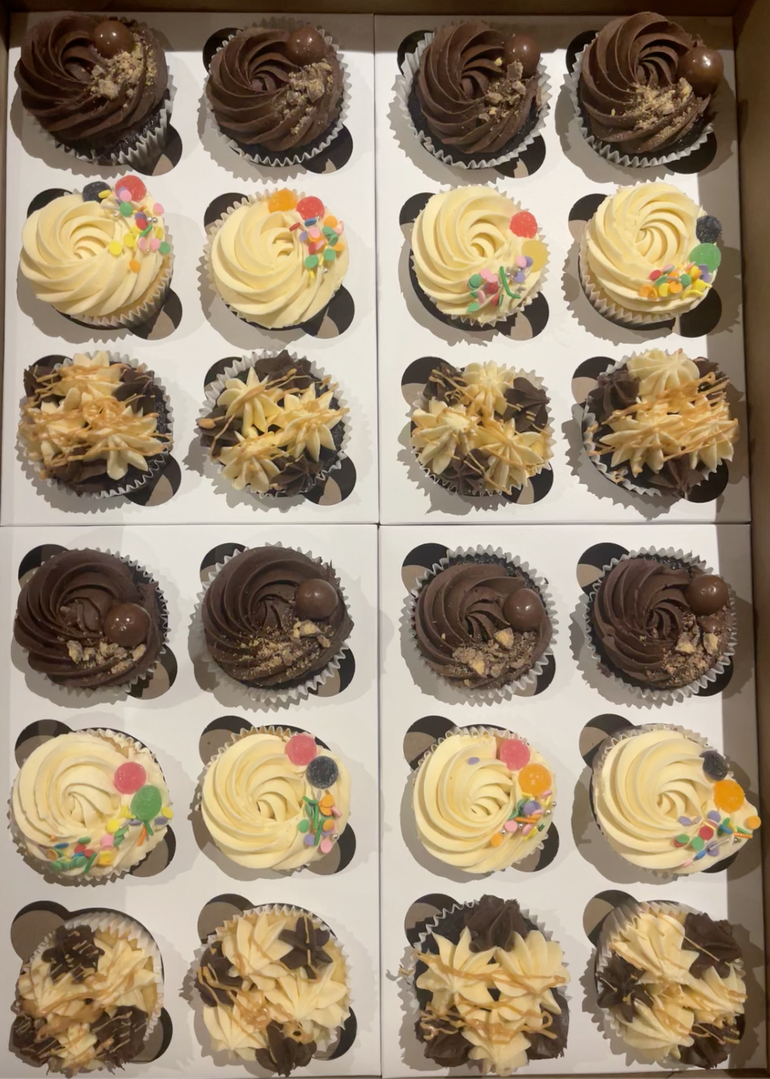 Mixed Chocolate Cupcakes