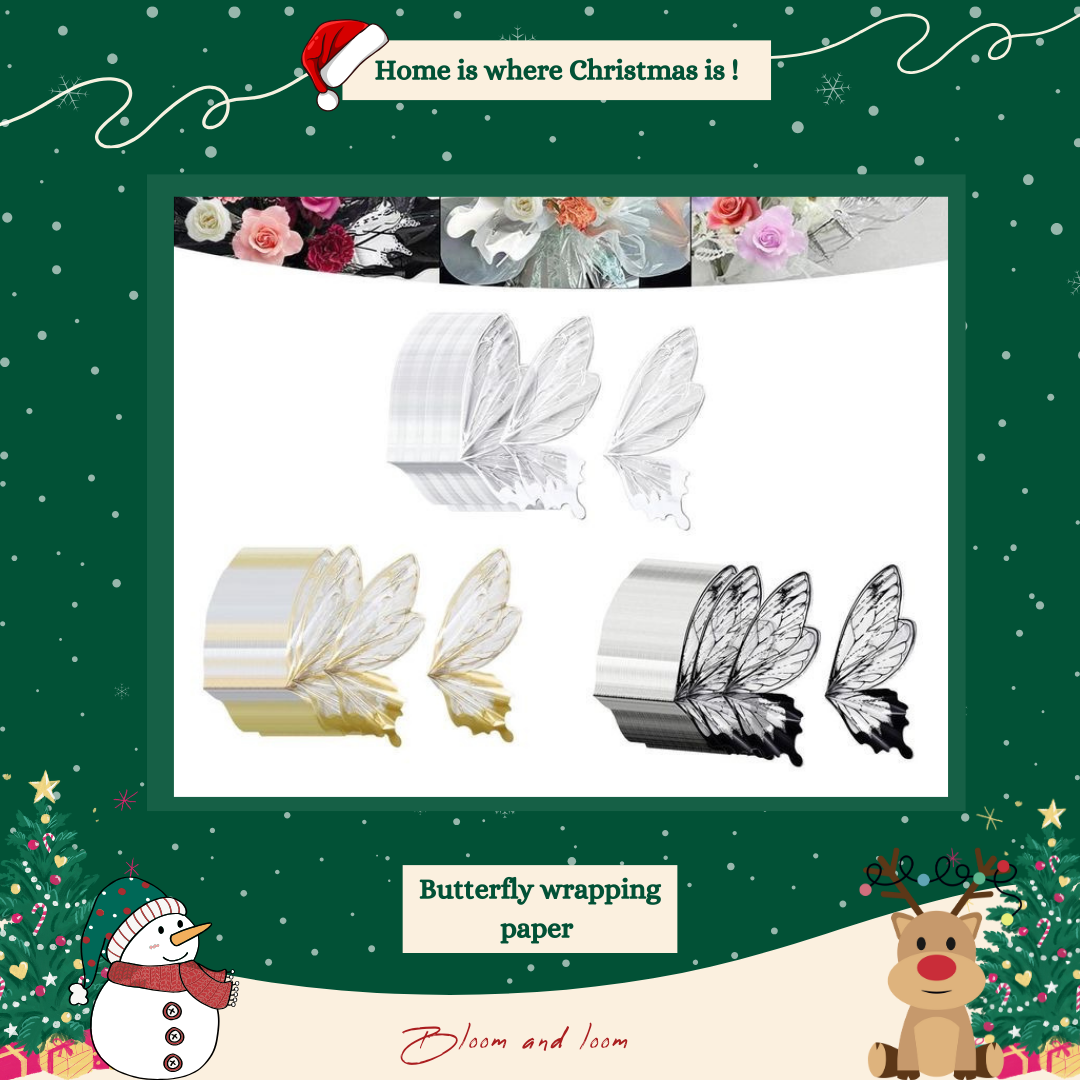 Butterfly wrapping paper _0