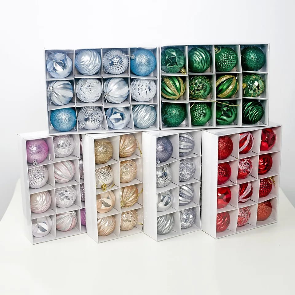 12pcs Xmas balls set