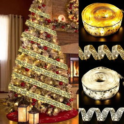 Xmas battery powered ribbon 