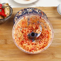 Mini Speedy Chopper - Manual Hand Pull Vegetable & Meat Mini Turbo Cutter