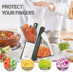 (5 In 1) Mandoline Spring Slicer Cutter Adjustable Slicer, Vegetable Chopper