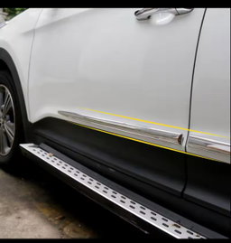 Universal car side door chrome moldings 