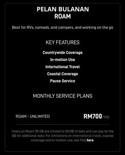 STARLINK FOR ROAM