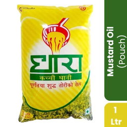 Dhara Mustard Oil,1Ltr Pouch