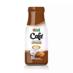 Vinut Cafe Ready-to-Drink Arabica Coffee Cappuccino, 280ml (Glass Bottle)