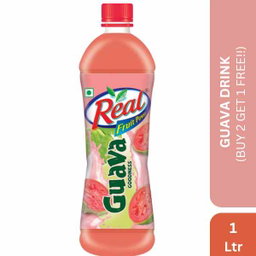 Real Guava Drink, 1Ltr Pet Bottle ( Buy 2 Get 1 Free)