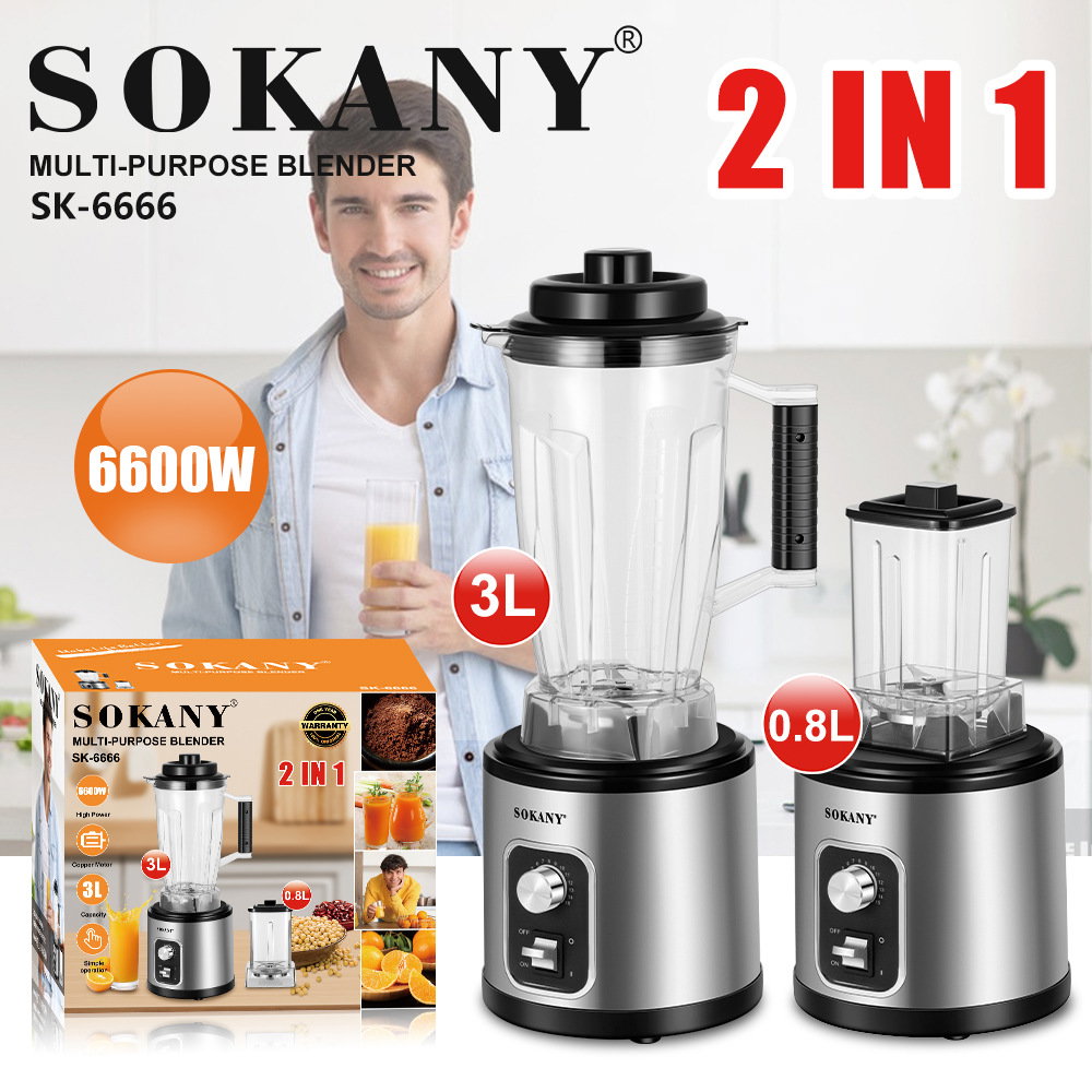Robot Mixeur - Sokany - 2-en-1 - 3L_1