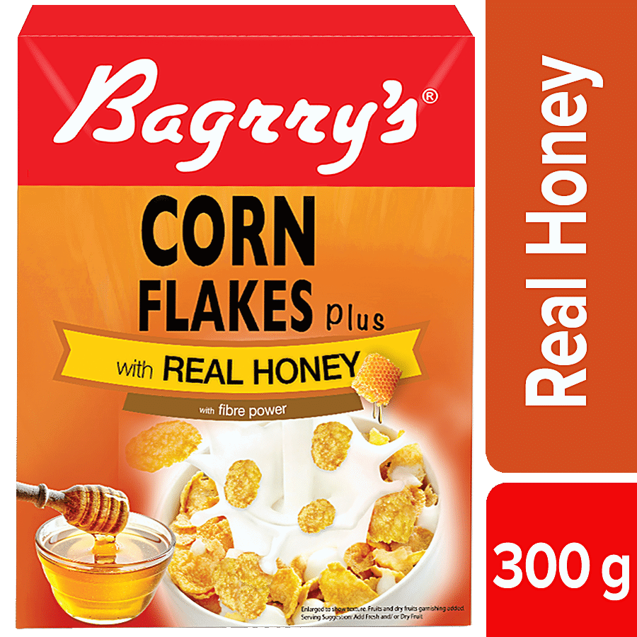 Bagrry's Cornflakes Real Honey, 300gm Box