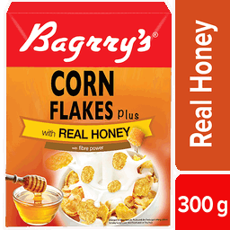 Bagrry's Cornflakes Real Honey, 300gm Box