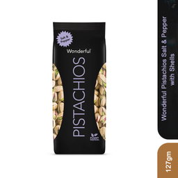 Wonderful Pistachios Salt & Pepper with Shells, 127gm