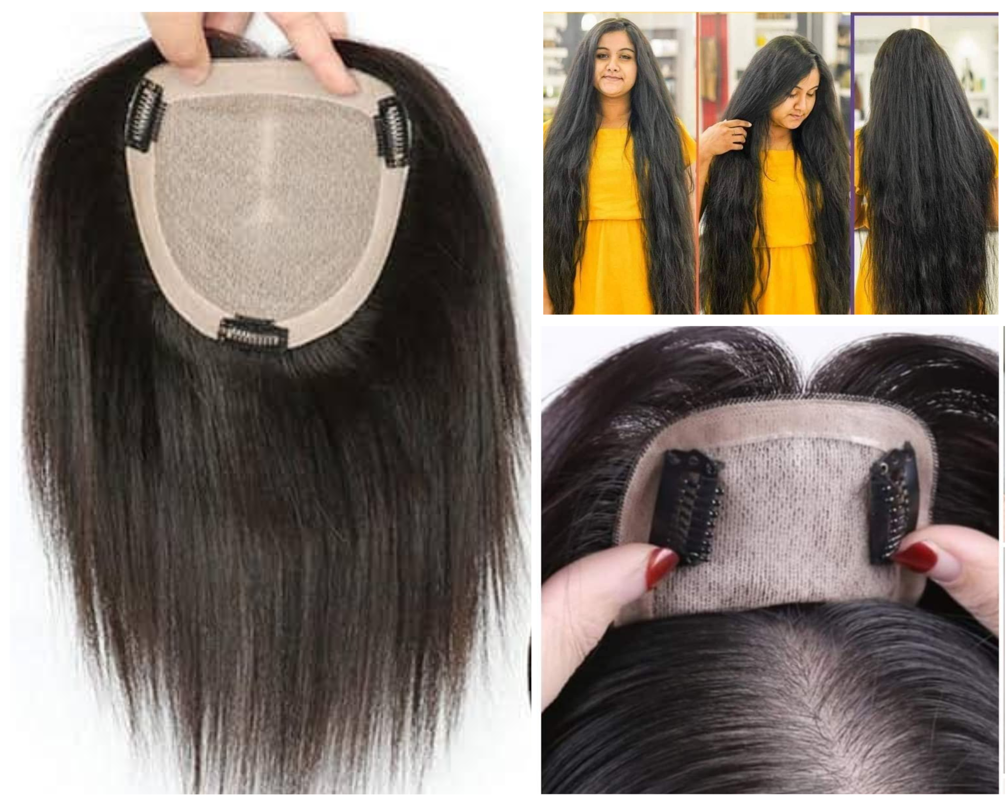 Human Hair Topper _0