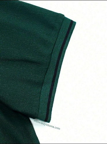 Homme Men Contrast Piping Polo Shirt (Medium & Large)_2
