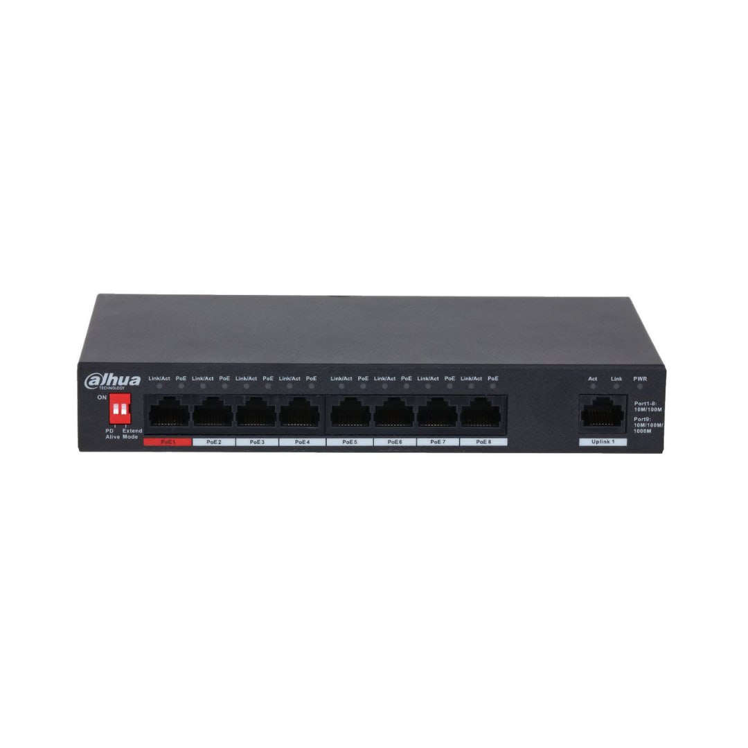 PFS3009-8ET-96 - DAHUA 8-Port PoE Switch (96W)_0