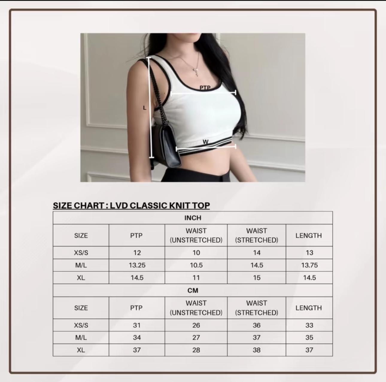 LVD CLASSIC KNIT TOP (BLACK)
