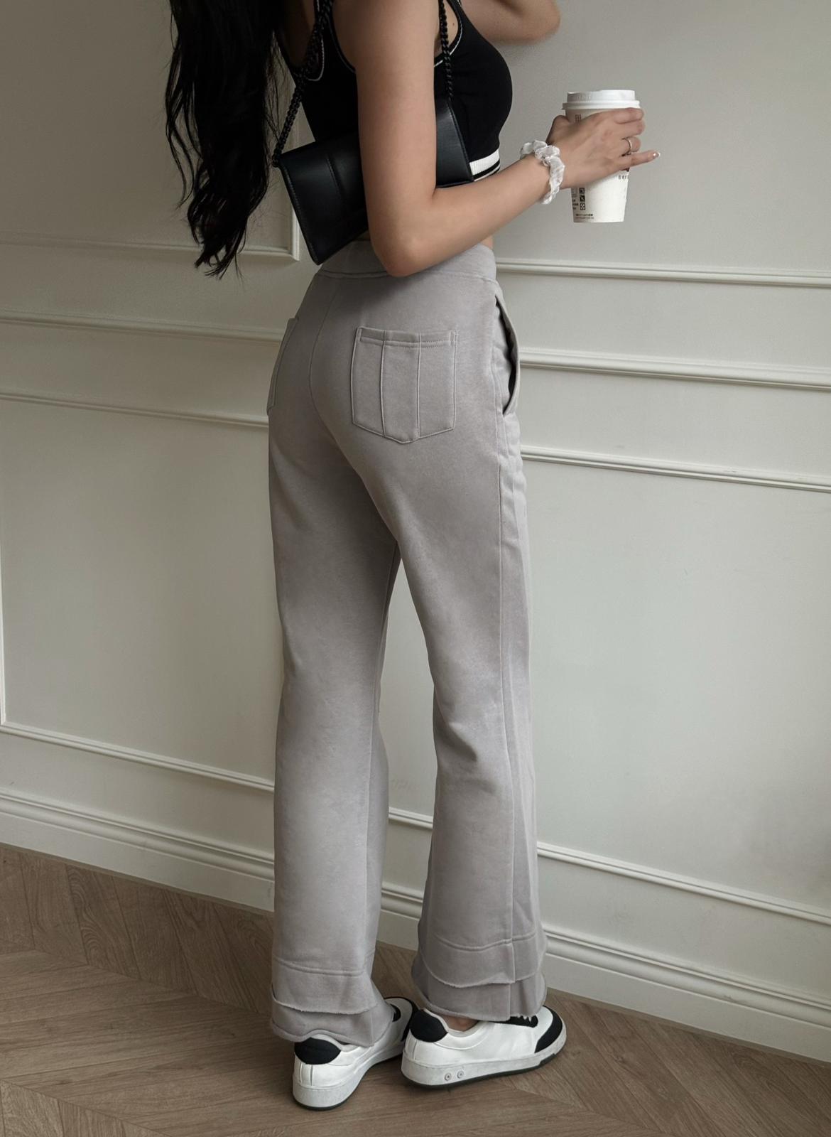 SHANICE FLARE SWEATPANTS (GREY)