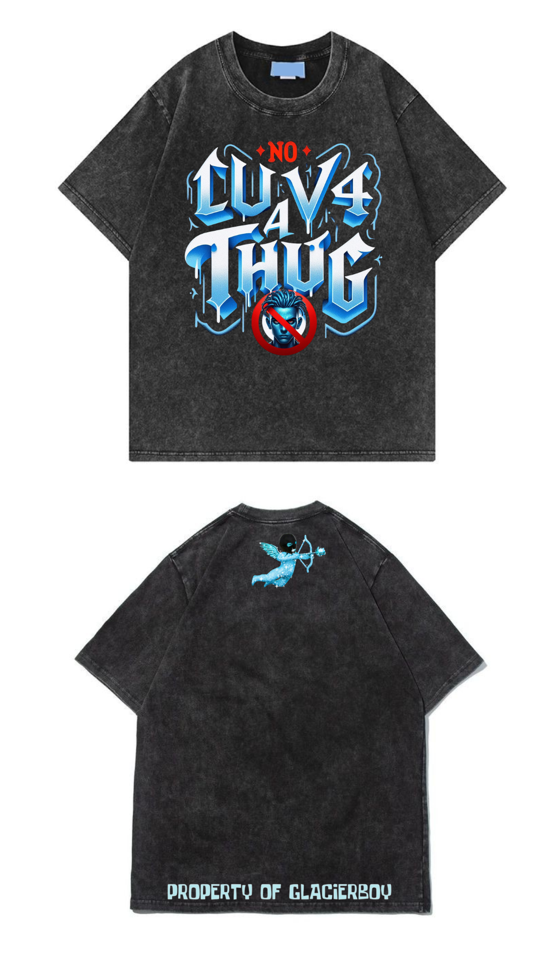 No Love For A Thug (stone wash Tee)