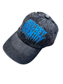 Secret Identity (distressed stonewash baseball hat)