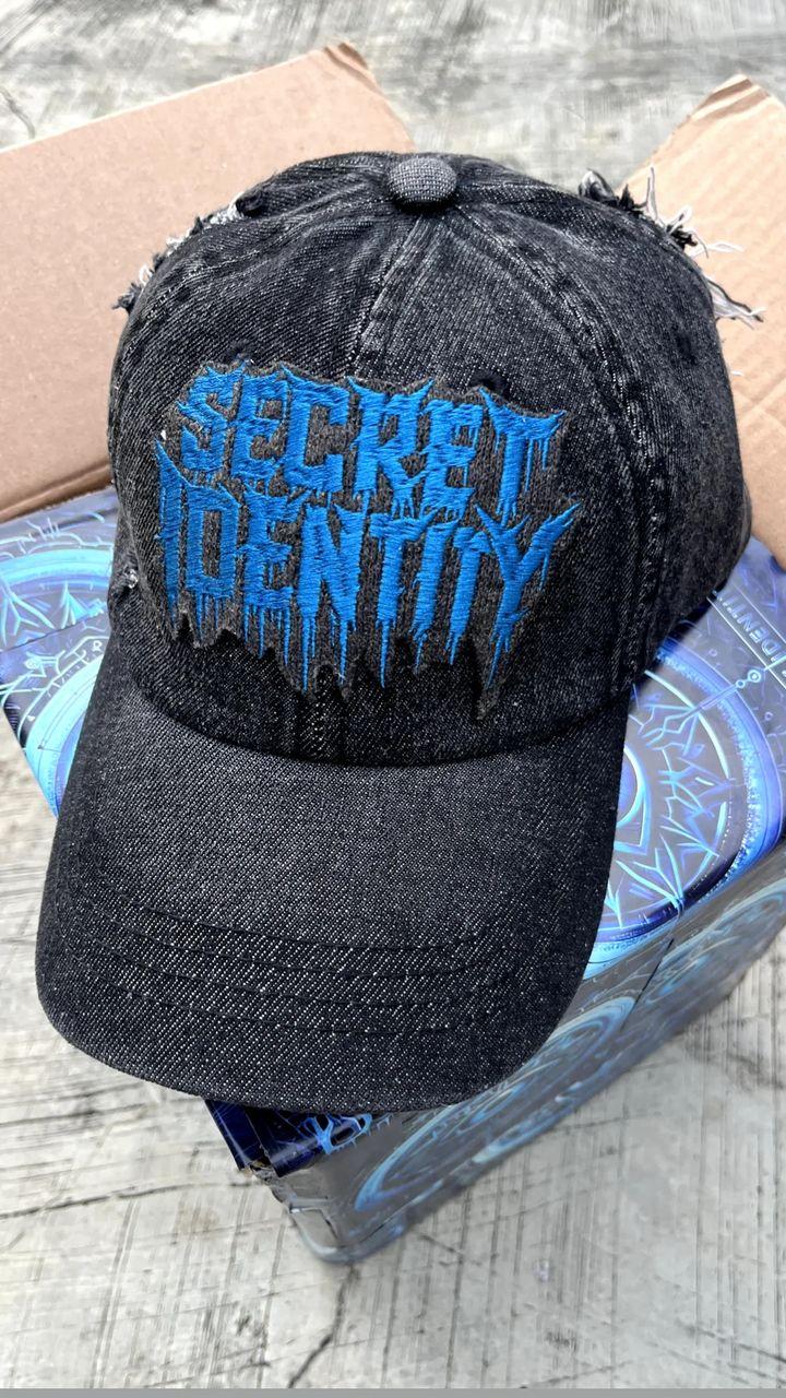 Secret Identity (distressed stonewash baseball hat)_0