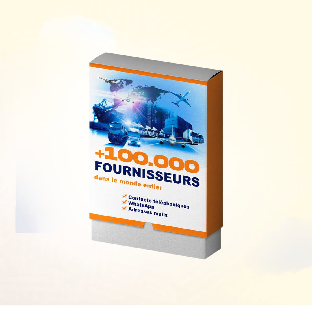 +100.000 contact fournisseur dans le monde 