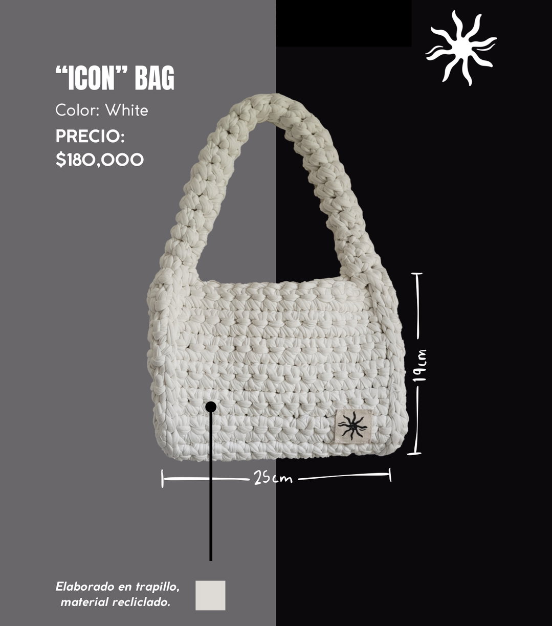 "Icon" Bag White