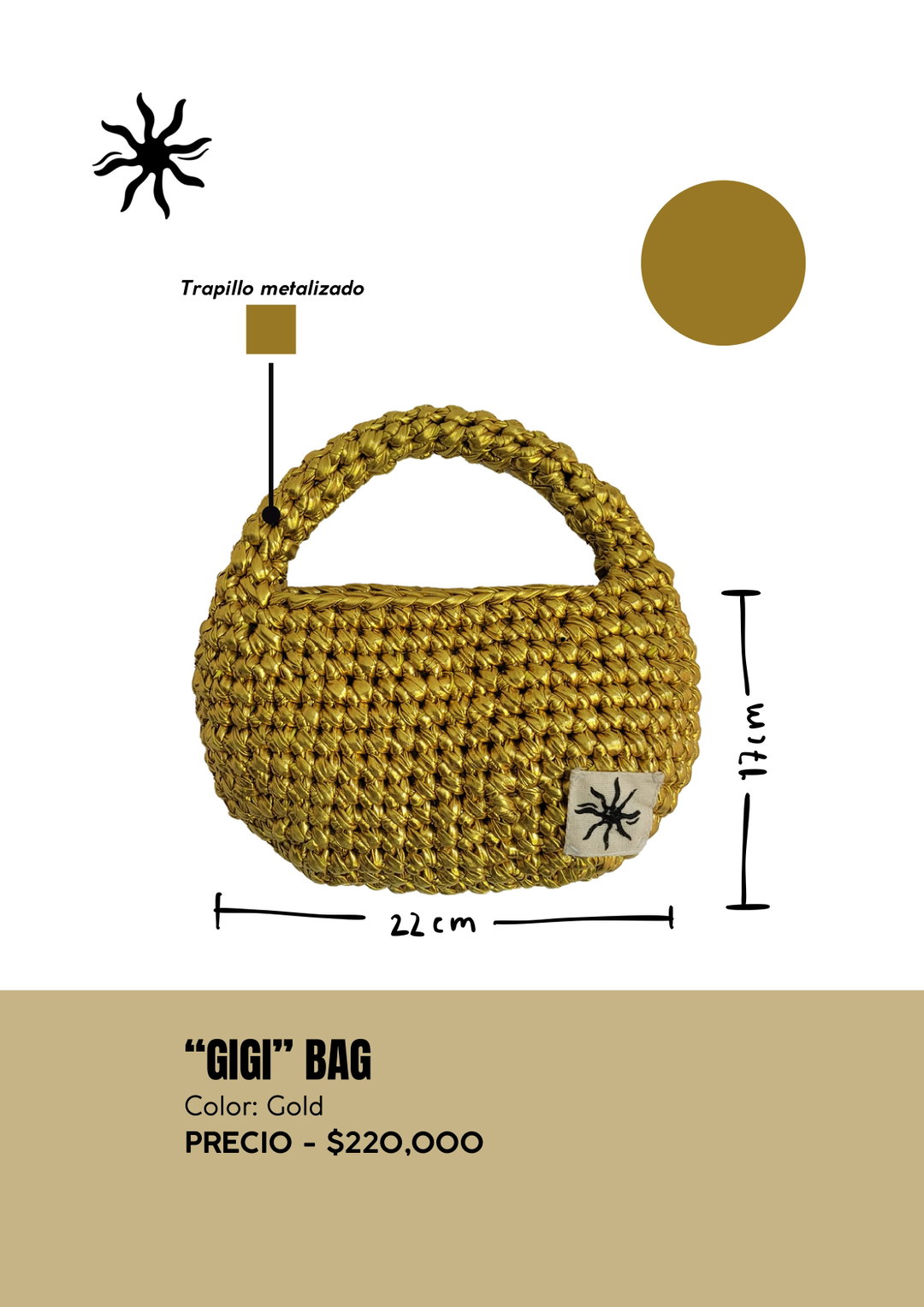"Gigi" Bag Gold